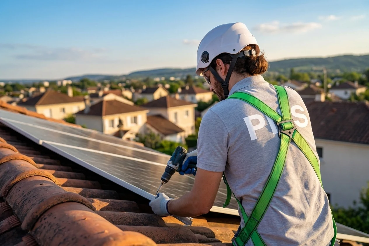 Panneaux solaires en toiture dans l'Oise